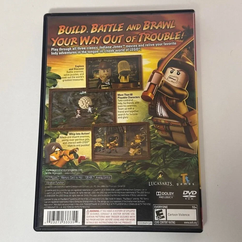 Playstation 2 LEGO Indiana Jones the Original Adventure Complete With Manual 200